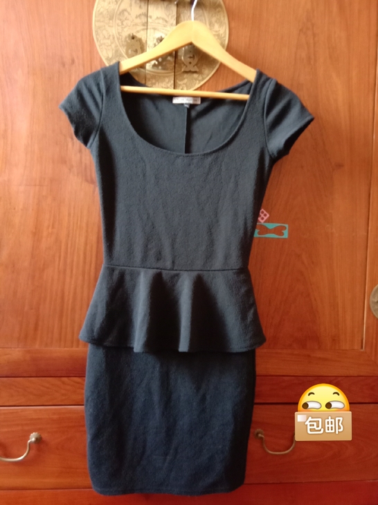 黑色高端职业装连衣裙包臀白领连衣裙气质女神范