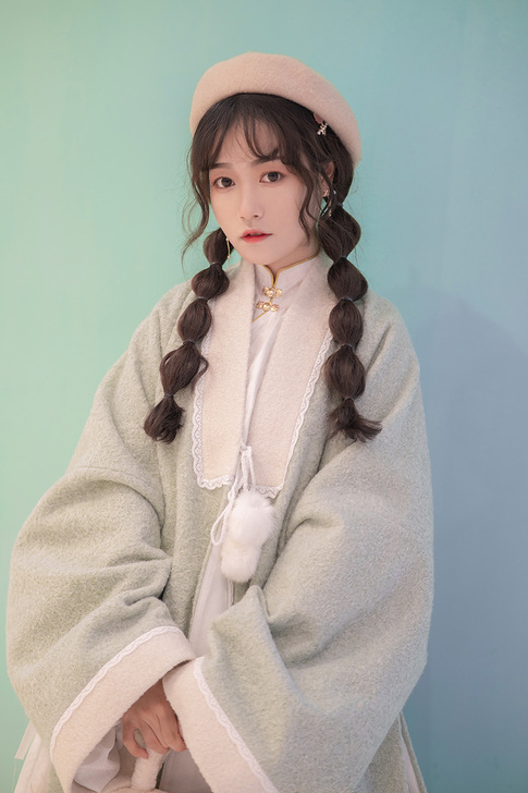 莳花温酒原创汉服【小雪球】明制加厚长款纯色...