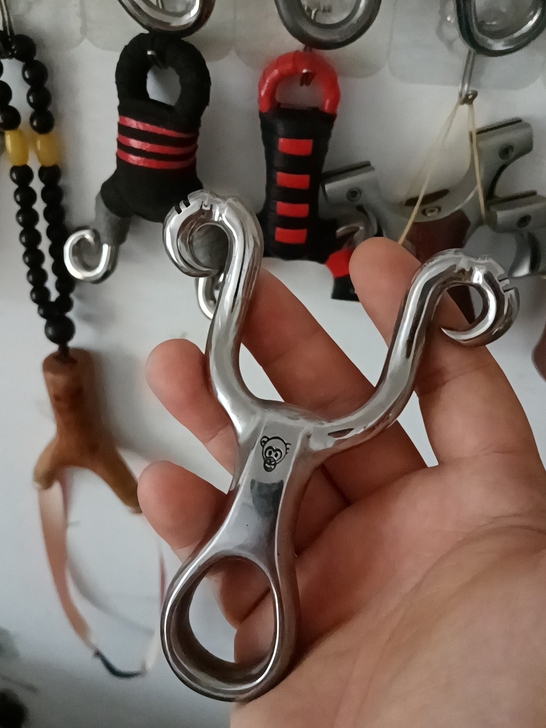 特价不锈钢户外竞技精准传统弹弓弓壁9.5，...