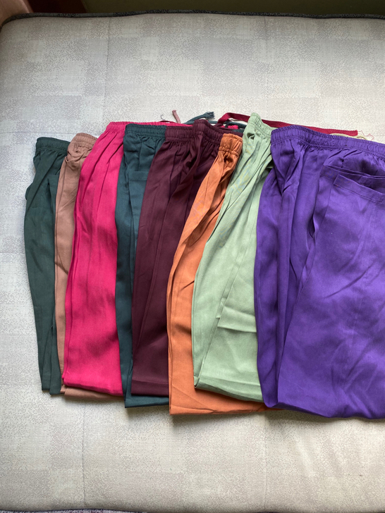 特价清仓女士重磅真丝长裤，夏季柔软透气凉快...