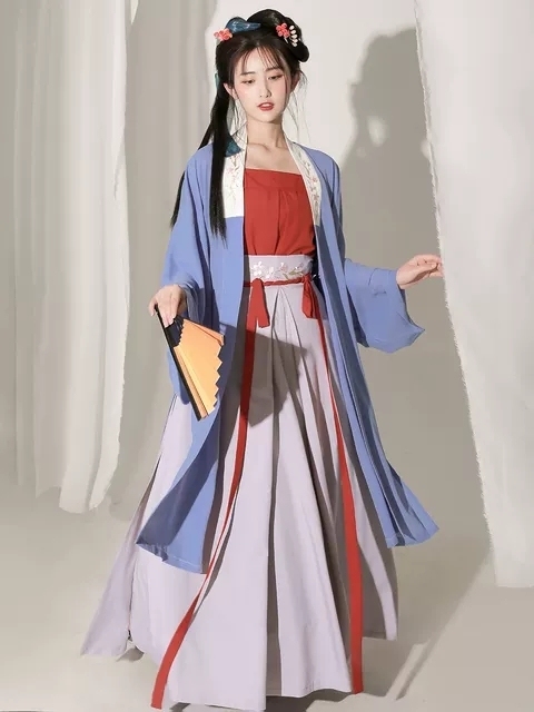 东月棠【清风笺】原创宋制汉服三件套春夏季中...