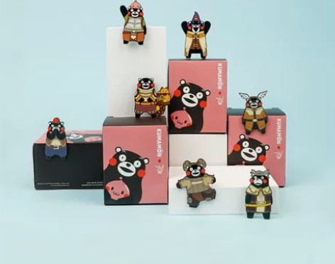 心动  仙境传说ro周边 熊本熊 徽章盲盒...