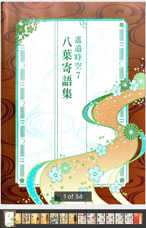 遥远的时空中7，港版预约特典小册子，ns，...