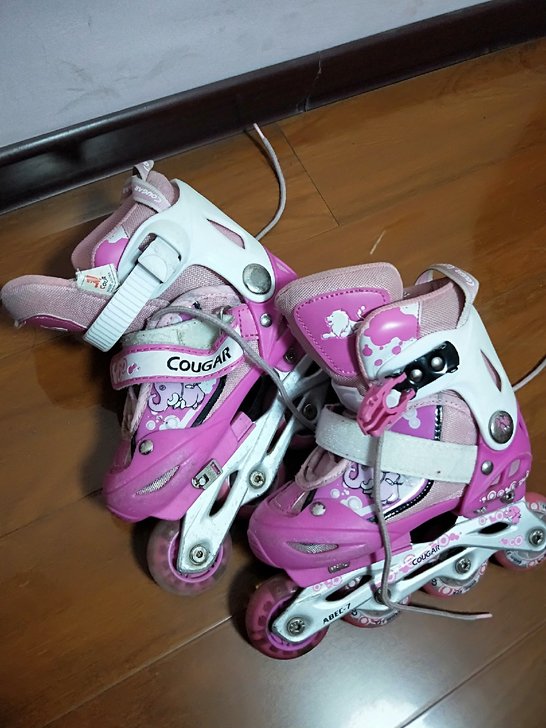 美洲狮闪光溜冰鞋。只有第一轮是闪的。30到...