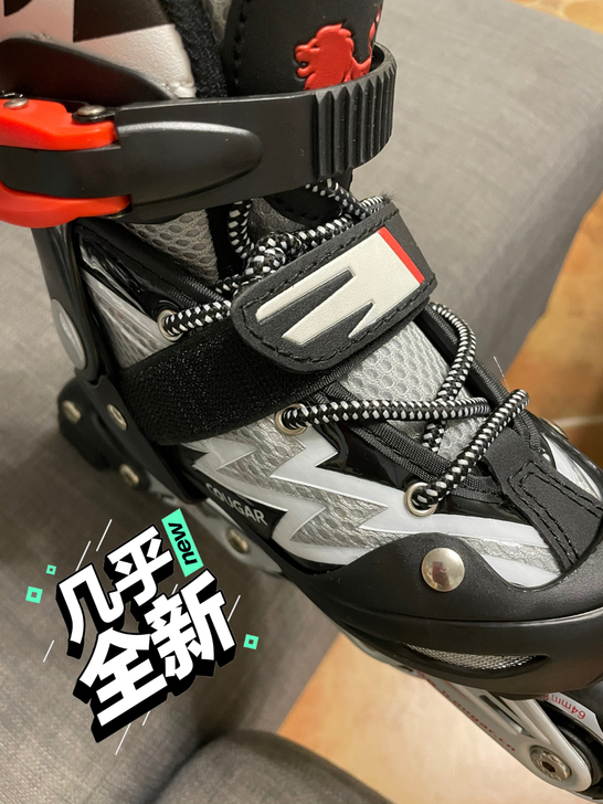 美洲狮轮滑鞋，仅穿过一次。京东售价147，...