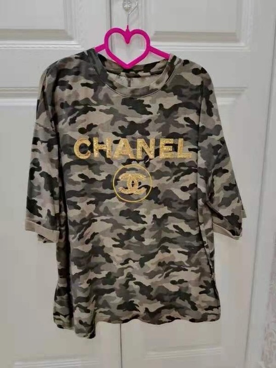 迷彩T恤女 均码宽松版