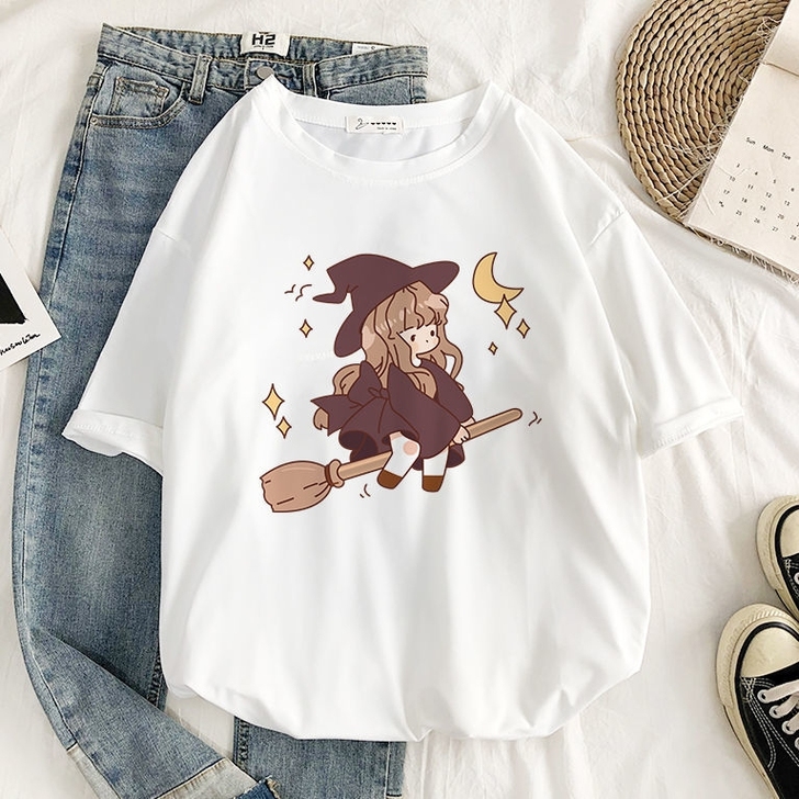 实体店倒闭亏本清了 白色短袖女T恤