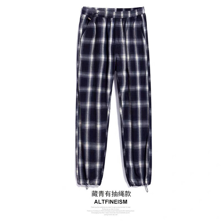 情侣款格子休闲裤，九成新，就穿了两次，不起...