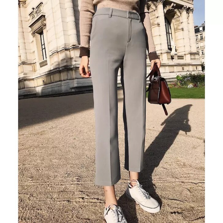铅笔西裤休闲修身低腰小脚裤