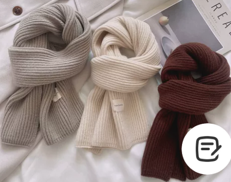 2022新款围巾女冬季韩版百搭保暖克莱因蓝...