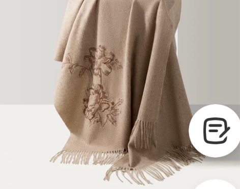 羊绒披肩围巾女冬季妈妈款礼盒装旗袍