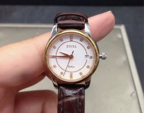 专柜正品飞亚达女士手表商务间金精钢日历L2...