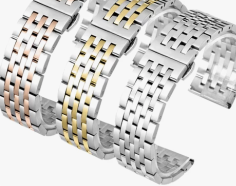 适用飞亚达Fiyta手表带钢带男女不锈钢表...