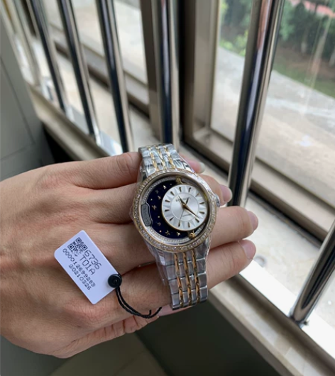 罗西尼正品钢带手表女时尚潮流水钻石英表防水...