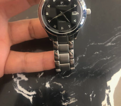 罗西尼正品镶钻全自动机械款女表，专柜购买，...