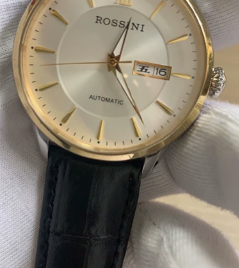 罗西尼男款机械手表 9新  走时精准，喜欢...