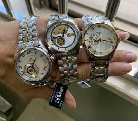 正品罗西尼表6617.6523，经典机械男...