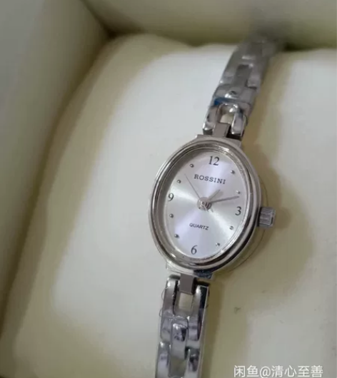 罗西尼正品女表，进口石英机芯，精钢表链，有...