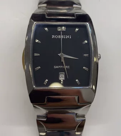 罗西尼1327石英男表、成色如图、功能正常...