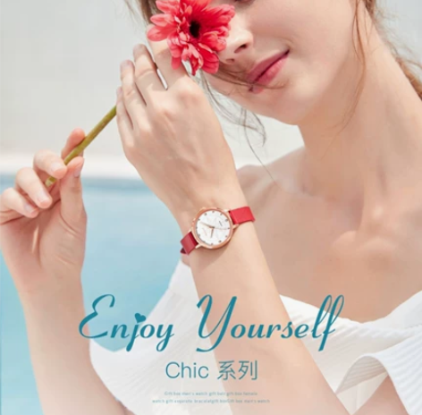 罗西尼手表女ins风CHIC系列防水潮流时...