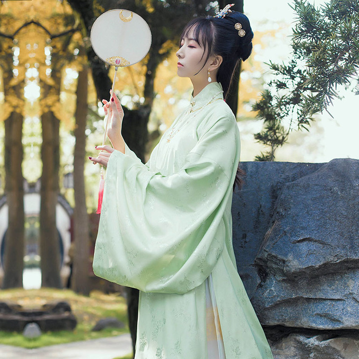 退坑清货空谷记 汉服女明制立领长袄