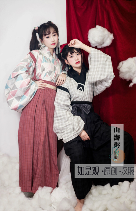 如是观汉服 烛光 魏晋交领襦裙褌袴六破裙交...