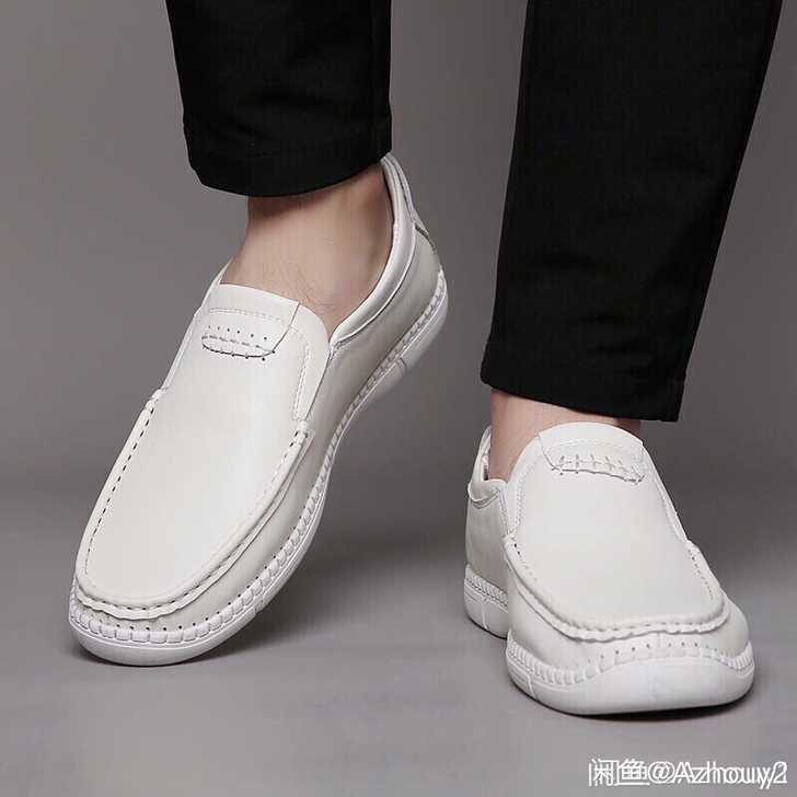 （清仓）夏季新款皮鞋男鞋真皮软底休闲鞋户外...