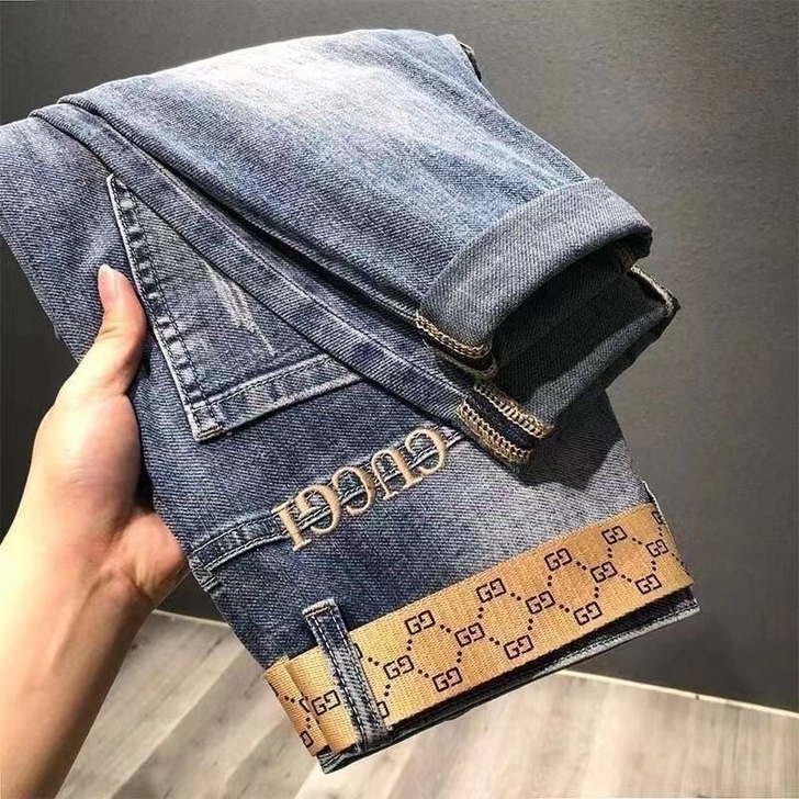 特价清仓高端牛仔裤男潮牌2021年新款春季...