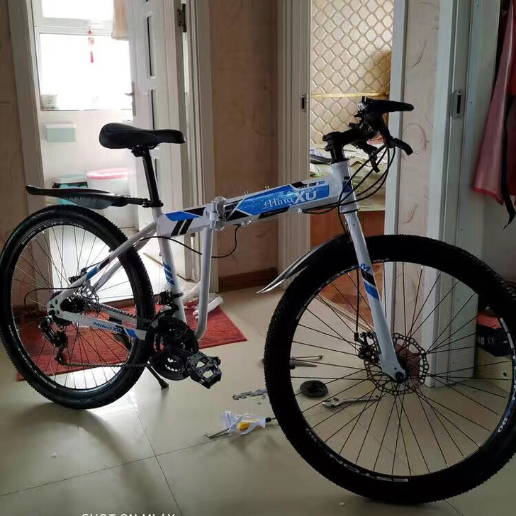 山地折叠自行车24/26寸越野变速赛车男女...