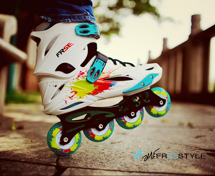 Freestyle费斯M1溜冰鞋成人直排轮...
