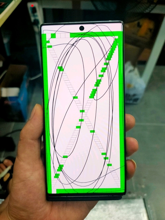 三星note10＋屏幕总成银色框架