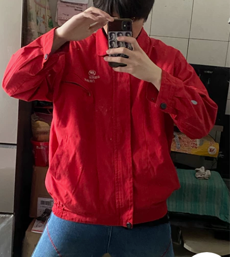 vintage外套 印有力帆摩托的衣服 古...