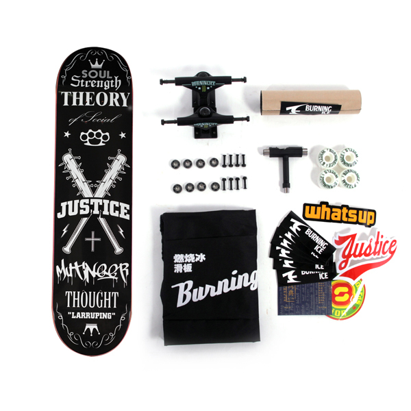 沸点滑板Justice四轮滑板成人滑板双翘...