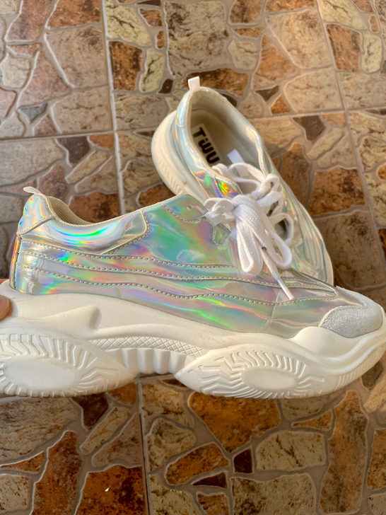 清鞋柜！镭射老爹鞋运动鞋超炫休闲鞋