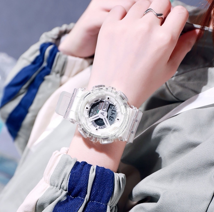 2020年新款透明手表女ins风初高中学生...