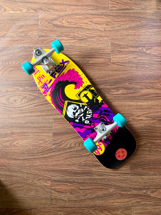 陆地冲浪板zflex进口复古鱼板冲浪滑雪训...