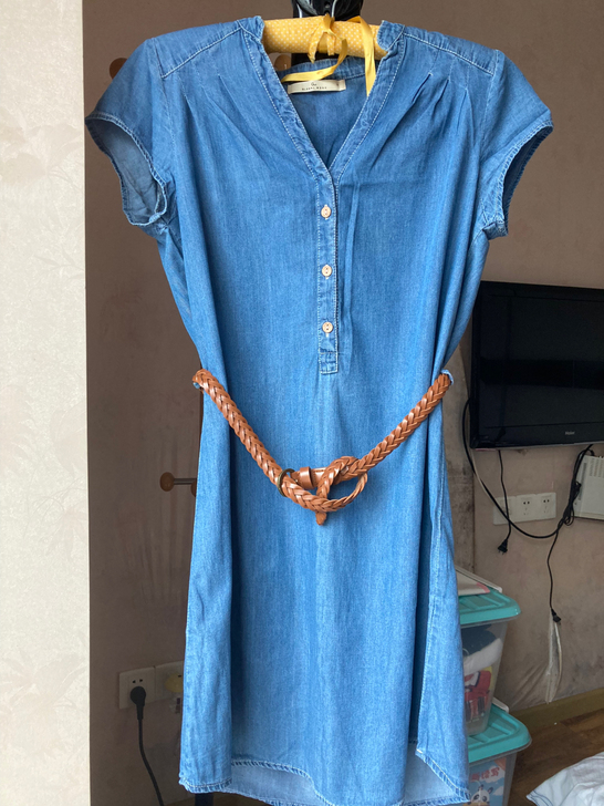 外贸牛仔裙 L码  相当于165码