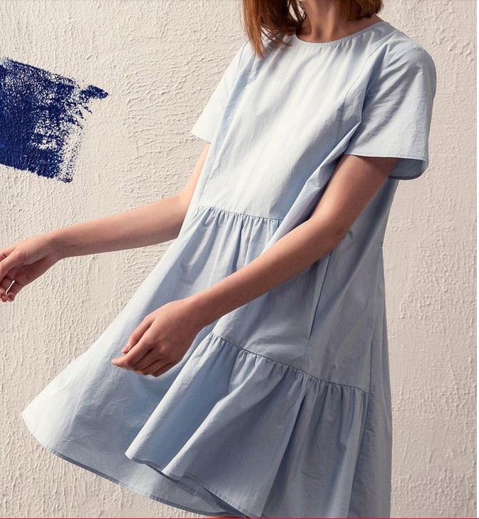 专柜正品 2019夏新品商场同款复古俏皮宽...