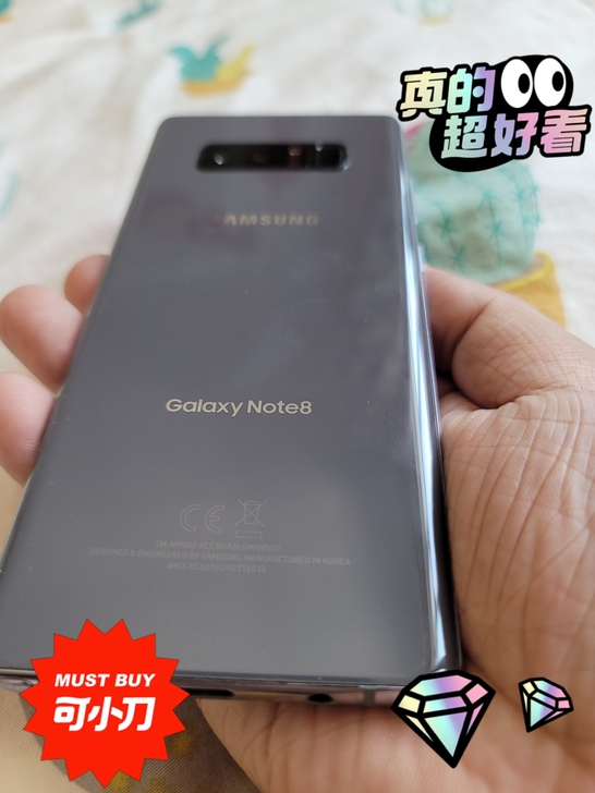 三星note8   屏幕无漏液，背面无划痕...