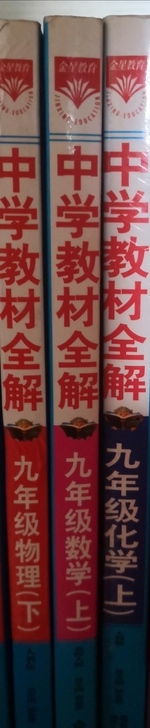 中学教材全解，九年级物理下册，九年级数学、...