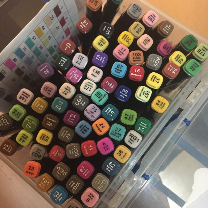 服装设计 80色马克笔