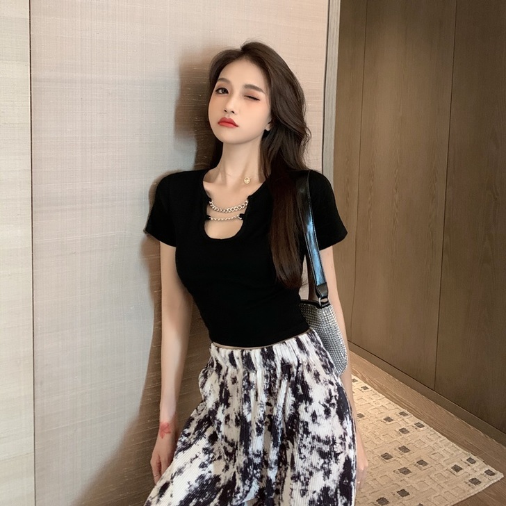 晶美雅 蕾丝雪纺衫