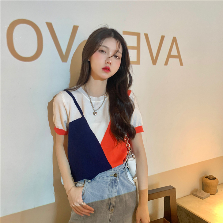 晶美雅 蕾丝雪纺衫