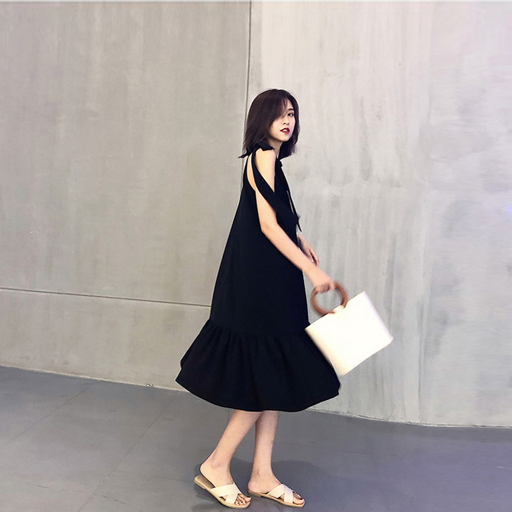 长裙女慵懒风chic极简主义pphome1...