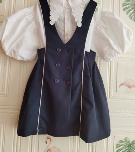 120码背带裙 学院风 全新 不议价，不退...