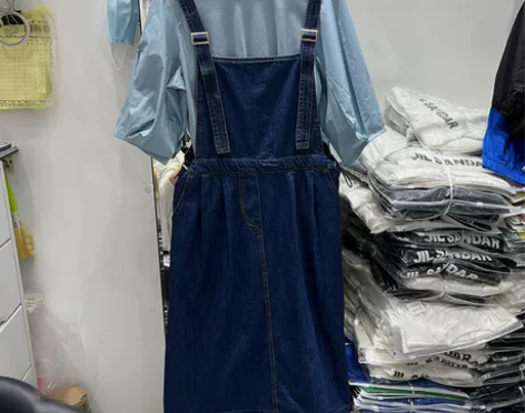 背带裙套装女欧洲站2022夏季新款宽松泡泡...