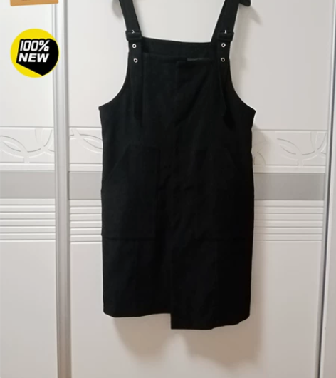 全新XL码秋冬款细条绒背带裙，胸围94，衣...