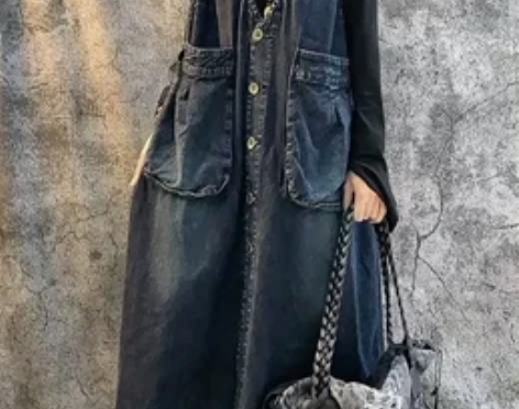 背带裙 背带连衣裙2022早春秋韩版宽松牛...