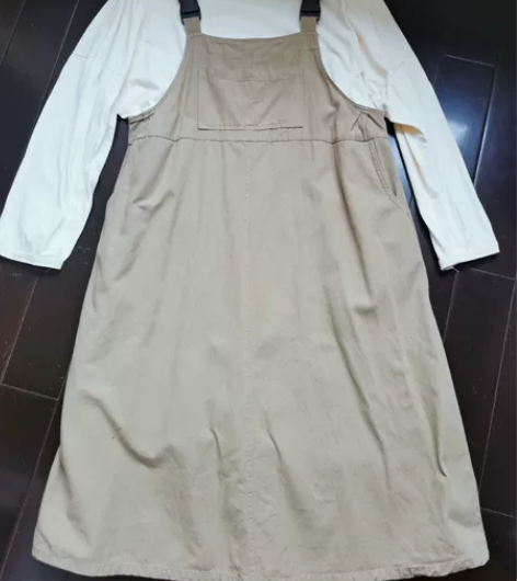 秋款  休闲背带裙+休闲长袖T     均...