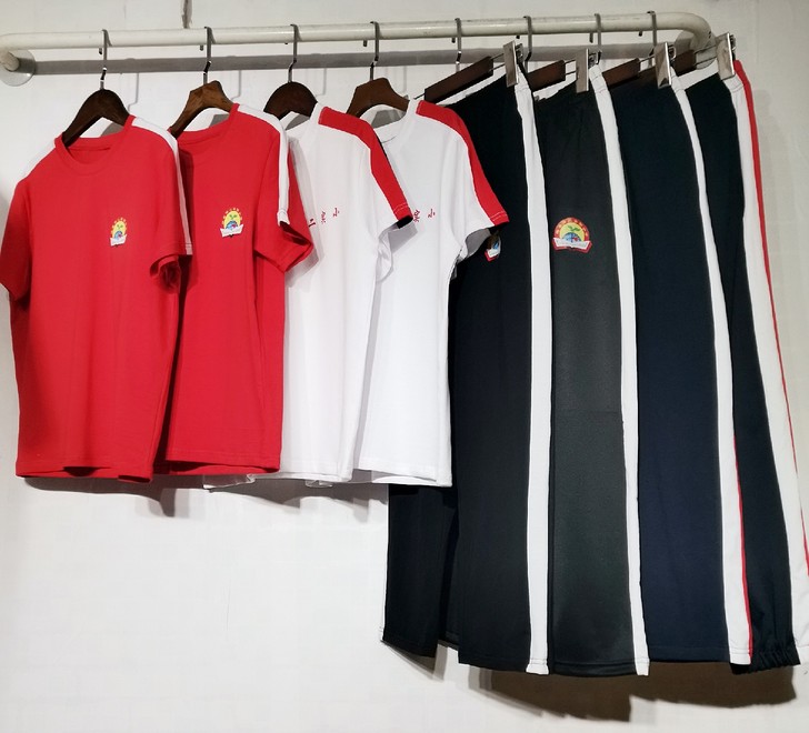 夏季中学小学生校服套装班服儿童英伦风毕业照...